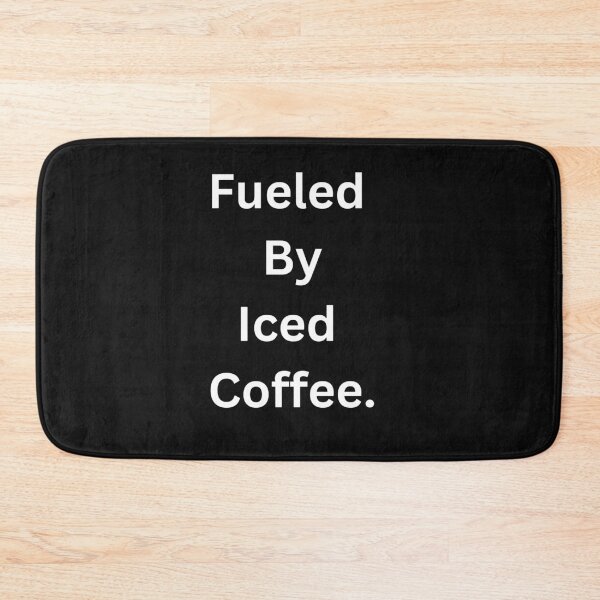 Item preview, Fueled By Iced Coffee Classic Black Tee designed and sold by GeekySexyCool.