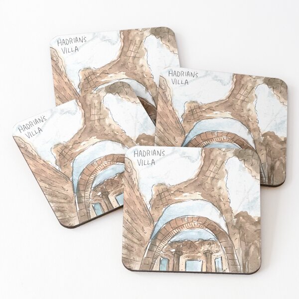 Item preview, Hadrian's Villa Watercolor Illustration  designed and sold by kriti130.
