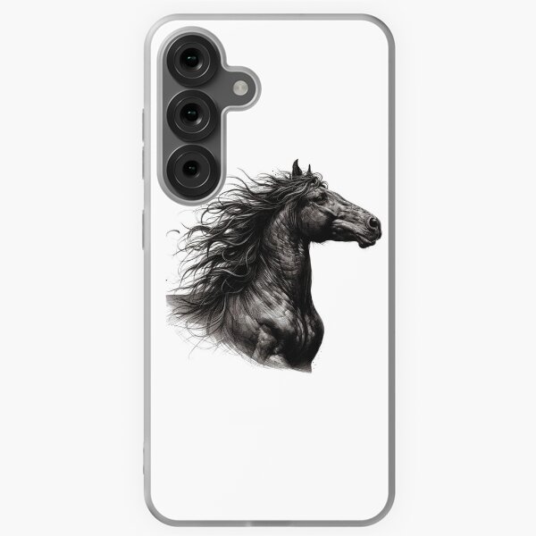Aperçu de l'œuvre cheval nature sauvage dessin nature art beaux animaux créée et vendue par MaciejPetelski.