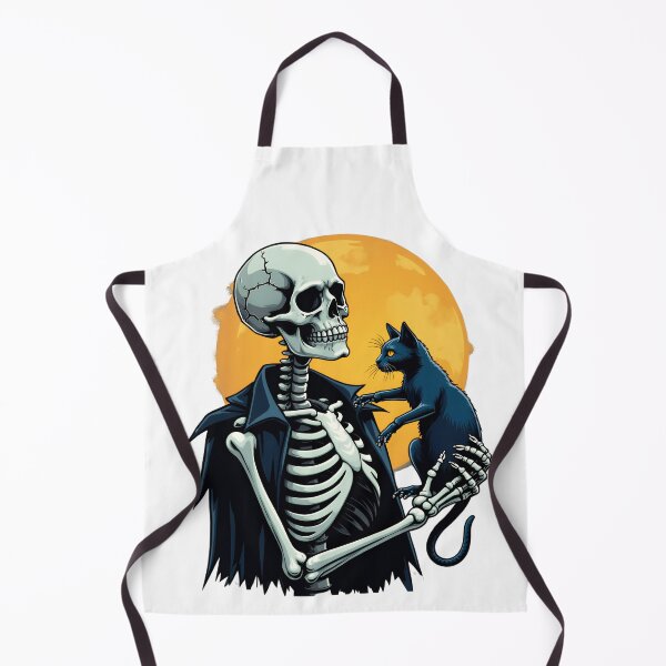Item preview, Halloween Shirts Skeleton Cat Lover Skeleton Holding A Cat designed and sold by ArtFromBeyond.