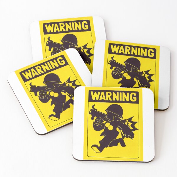 Item preview, TF2 Warning Rocket Jump Zone designed and sold by ColaCarnage.