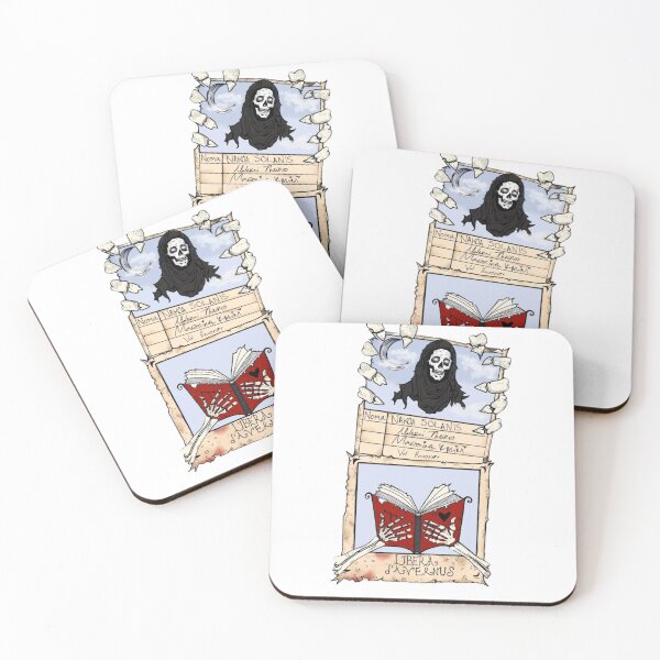 Item preview, White Eyes Mors' Library Insert Card A Kingdom of Blood and Magic designed and sold by CHIARA FORESTIERI.