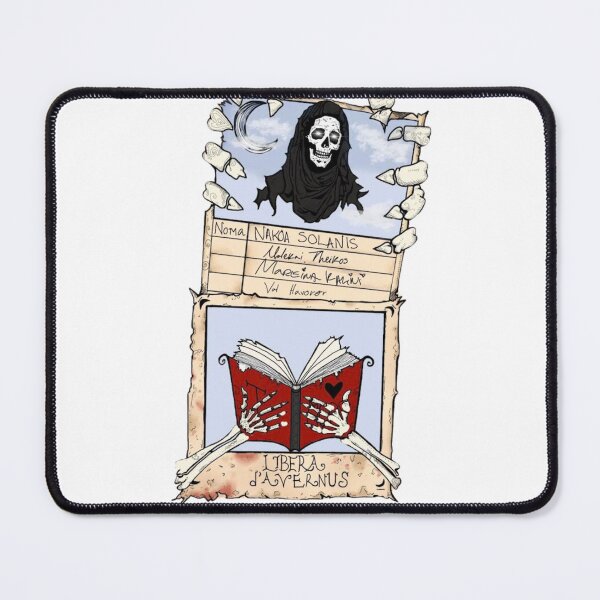 Item preview, White Eyes Mors' Library Insert Card A Kingdom of Blood and Magic designed and sold by CHIARA FORESTIERI.
