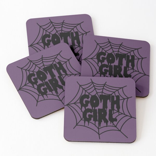 Item preview, Goth Girl spider web dark girly spooky creepy halloween feminine gothic emo girlie horror lover designed and sold by Fantasy Cache.
