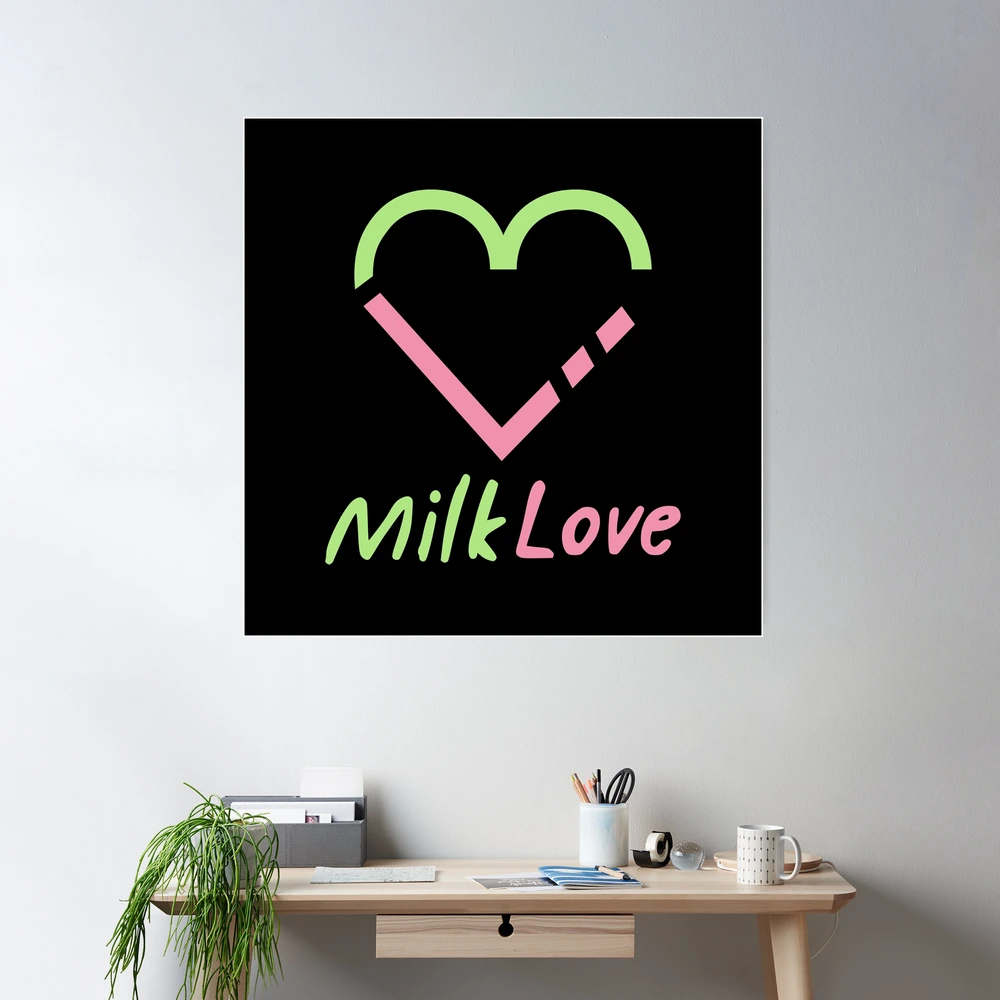 MilkLove Milk & Love Heart Logo Name | OngsaSun 23.5 Tilt 23point5