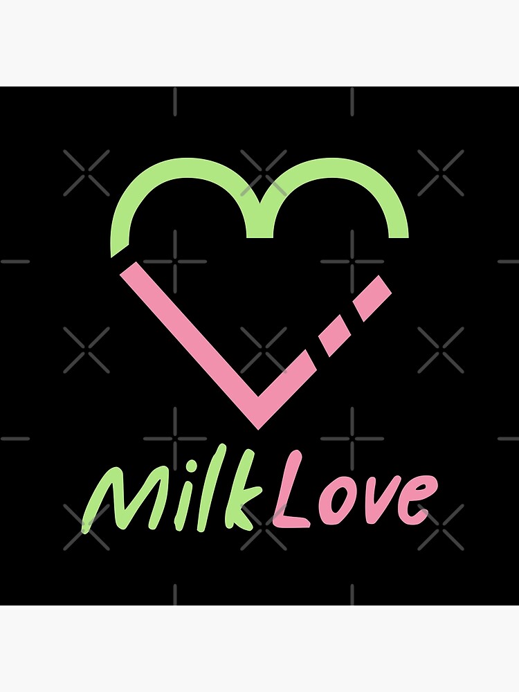 MilkLove Milk & Love Heart Logo Name | OngsaSun 23.5 Tilt 23point5