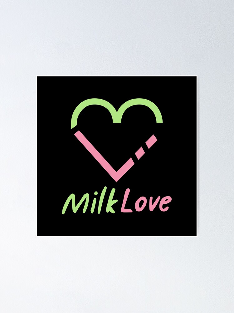 MilkLove Milk & Love Heart Logo Name | OngsaSun 23.5 Tilt 23point5