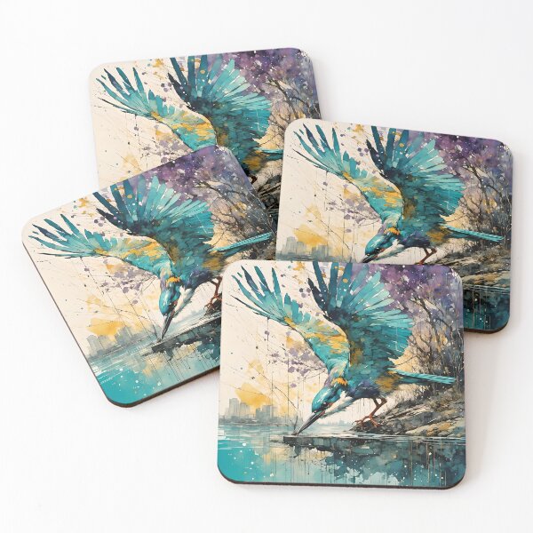 Item preview, Kingfisher diving  designed and sold by JosieandRose.