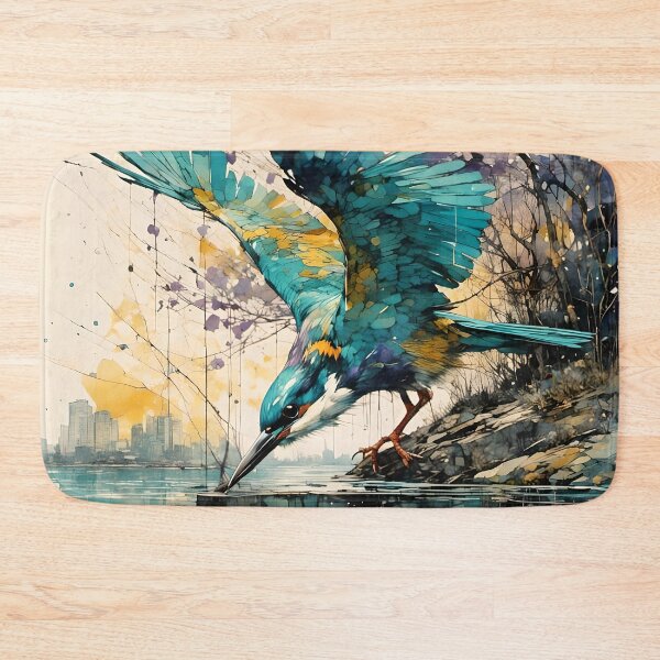 Item preview, Kingfisher diving  designed and sold by JosieandRose.