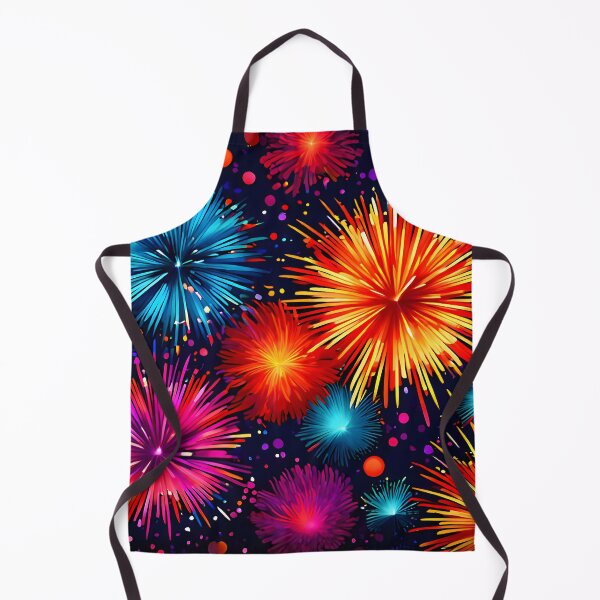 Item preview, Vibrant Night Sky Fireworks designed and sold by KaviPatterns.