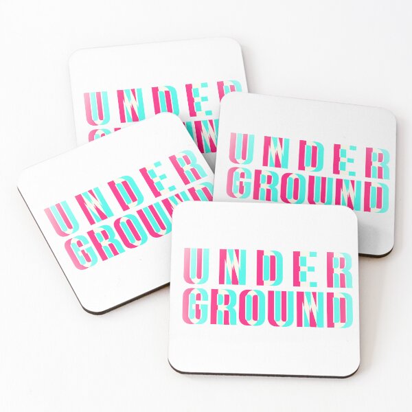 Item preview, TEXT "UNDERGROUND" RGB designed and sold by Time4Space.