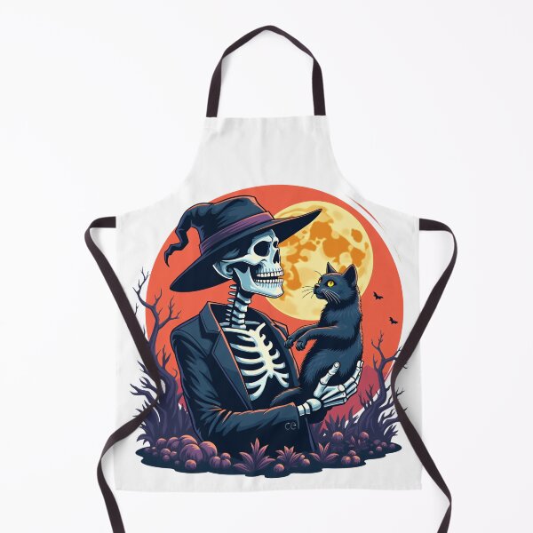 Item preview, Halloween Shirts Skeleton Cat Lover Skeleton Holding A Cat designed and sold by ArtFromBeyond.