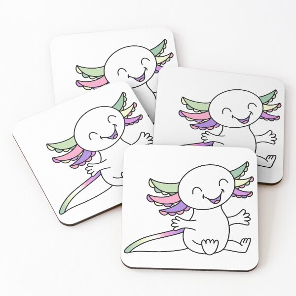 Item preview, Hug me! Cute Axolotl in Genderfae Pride colors designed and sold by JoyfulJen.