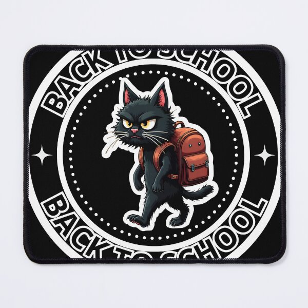 Item preview, Funny Back To School Angry Cat Unisex Kids T-shirt designed and sold by silverback79.