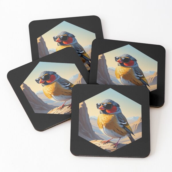 Item preview, Finch with Sunglasses designed and sold by AbsoluteA.