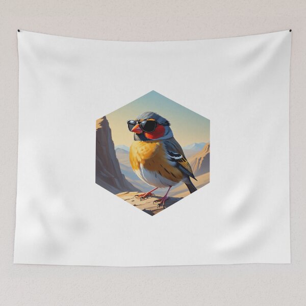 Item preview, Finch with Sunglasses designed and sold by AbsoluteA.