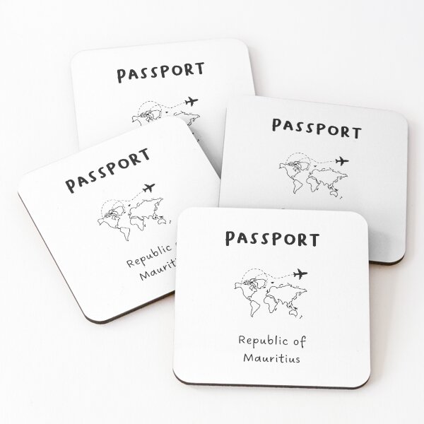 Item preview, Republic of Mauritius | Passport Design | Travel or Global Exploration | Minimalist Design designed and sold by RM-Journey.