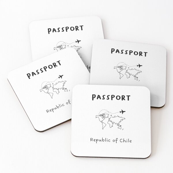 Artikelvorschau, Republik Chile | Reisepass-Design | Reisen oder globale Erkundung | Minimalistisches Design entworfen und verkauft von RM-Journey.