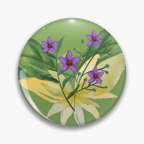 Item preview, Colorful Bouquet on Green Background designed and sold by WhiteSoftPetals.