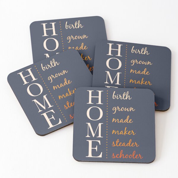 Item preview, HOME birth, grown, made, maker, steader, schooler Yellow designed and sold by literartyghost.