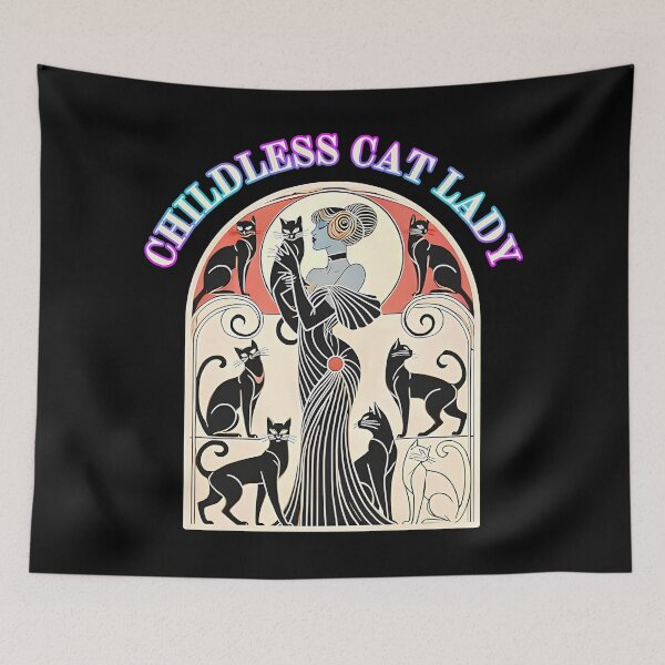 Item preview, Childless Cat Lady Madam President Retro neon lights designed and sold by runtemena.
