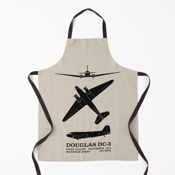 Item preview, Douglas DC-3 American WW2 Airliner Plane Silhouettes Infographic designed and sold by MilitaryMart.