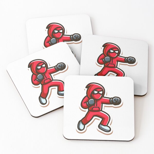 Item preview, Red Hoodie Stickman Fighter designed and sold by StickyGuys.