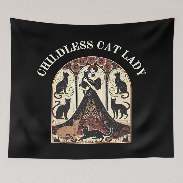 Item preview, Childless Cat Lady Madam beauty designed and sold by runtemena.