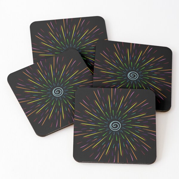 Item preview, Abstract geometric rainbow explosion  designed and sold by Stefrait-7.