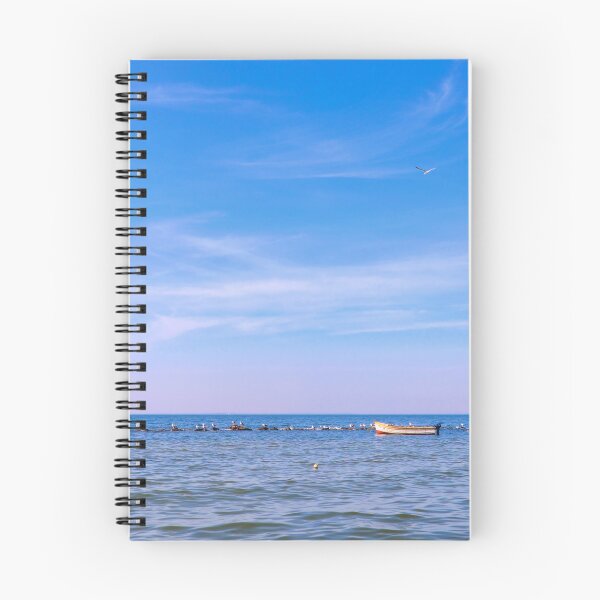 Item preview, Boat bobbing on the sea designed and sold by Kasia Design.