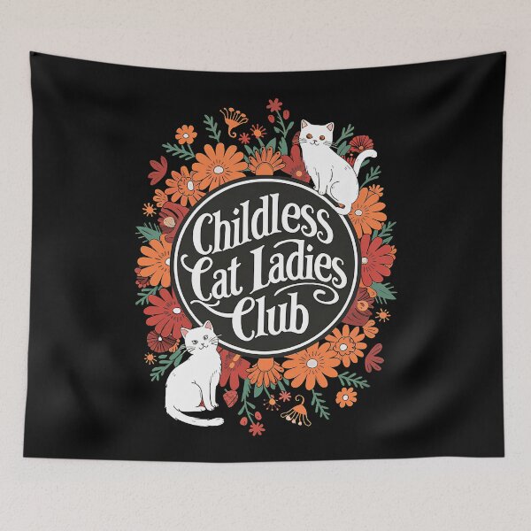 Item preview, childless cat lady club designed and sold by runtemena.