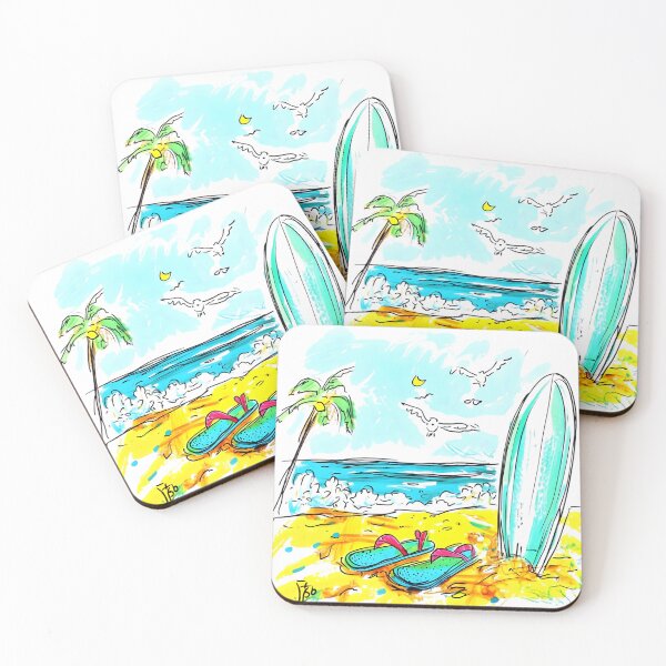 Item preview, Tropical Bliss: Sun, Surf & Sips designed and sold by AI-Only Creations.