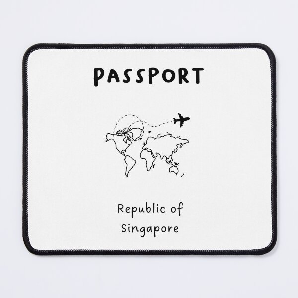 Item preview, Republic of Singapore | Passport Design | Travel or Global Exploration | Minimalist Design designed and sold by RM-Journey.