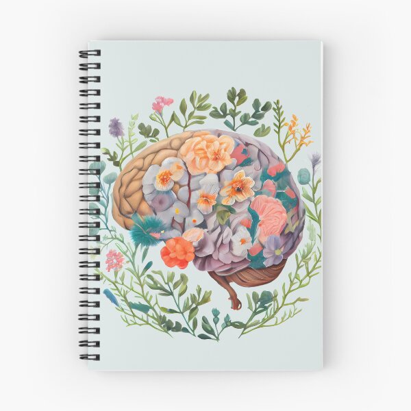 Item preview, Floral Anatomical Brain Mental Health Matters designed and sold by darkskydelights.