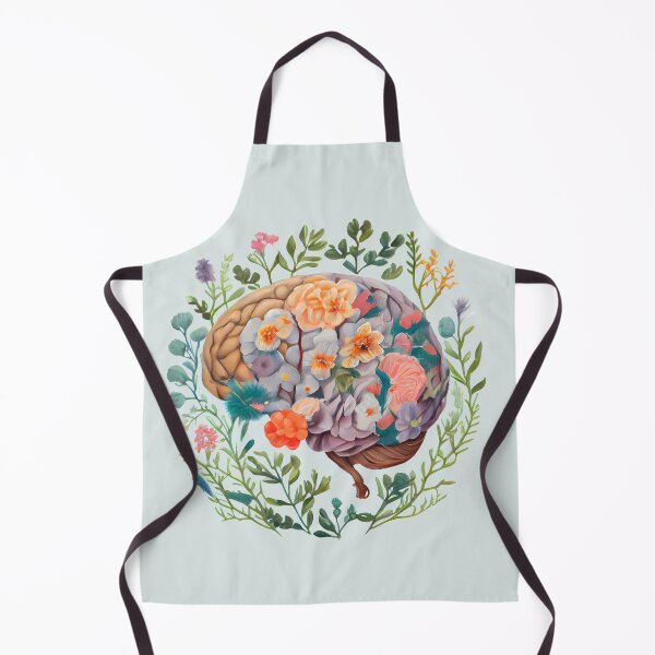 Item preview, Floral Anatomical Brain Mental Health Matters designed and sold by darkskydelights.