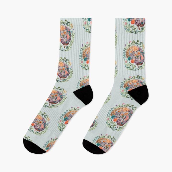 Item preview, Floral Anatomical Brain Mental Health Matters designed and sold by darkskydelights.