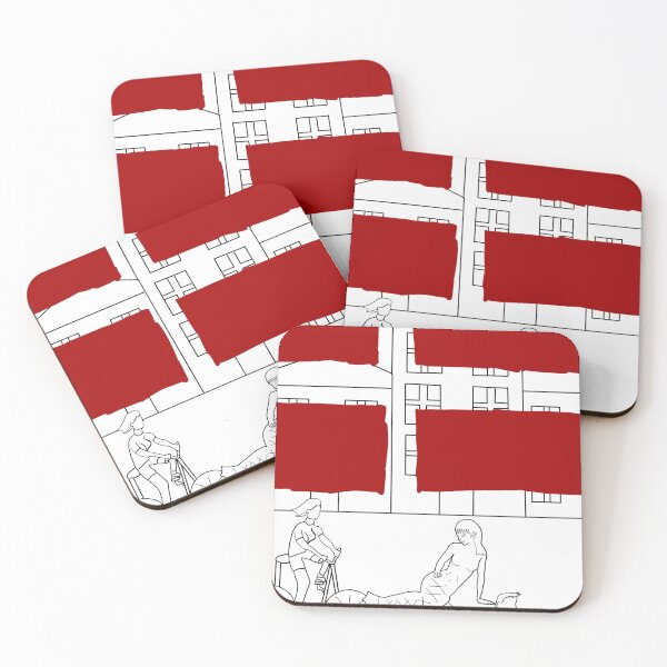Item preview, Denmark Flag Bike Street designed and sold by RedEyeWolf.