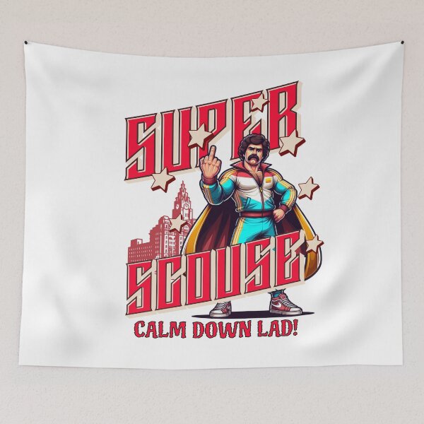 Item preview, Super Scouse. Liverpool Superhero. Funny Scouser gifts designed and sold by Shelmodine79.