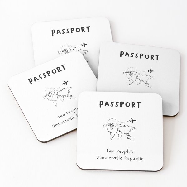 Item preview, Lao People's Democratic Republic | Passport Design | Travel or Global Exploration | Minimalist Design designed and sold by RM-Journey.