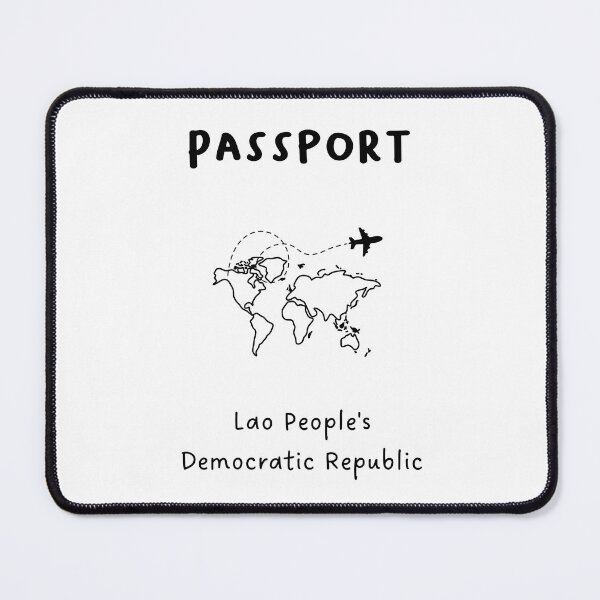Item preview, Lao People's Democratic Republic | Passport Design | Travel or Global Exploration | Minimalist Design designed and sold by RM-Journey.