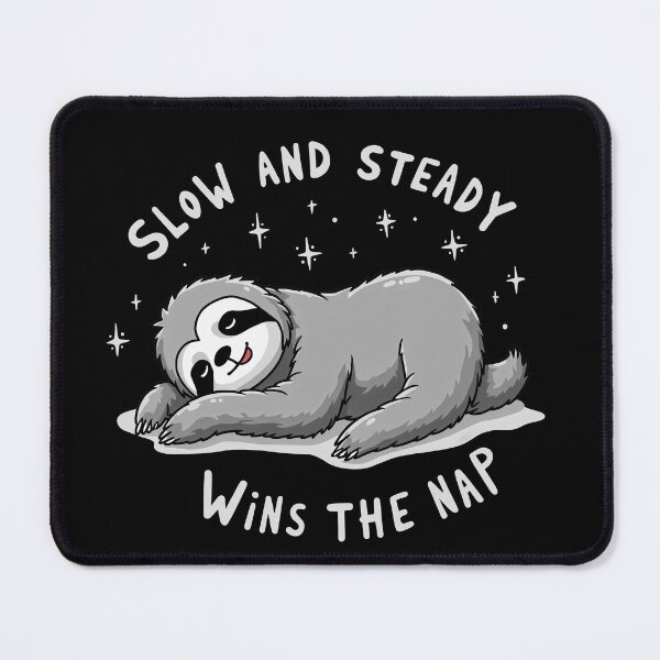 Item preview, Sloth: Slow and Steady Wins the Nap (Light Text) designed and sold by Chris Freilich.