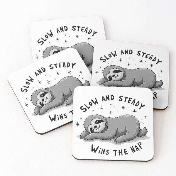 Item preview, Sloth: Slow and Steady Wins the Nap (Dark Text) designed and sold by Chris Freilich.