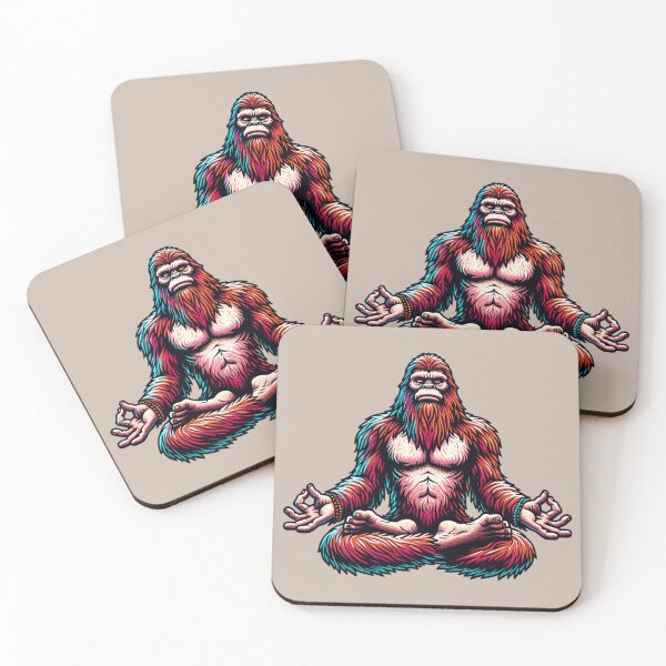 Item preview, Sasquatch meditating designed and sold by Catherine Harrison.