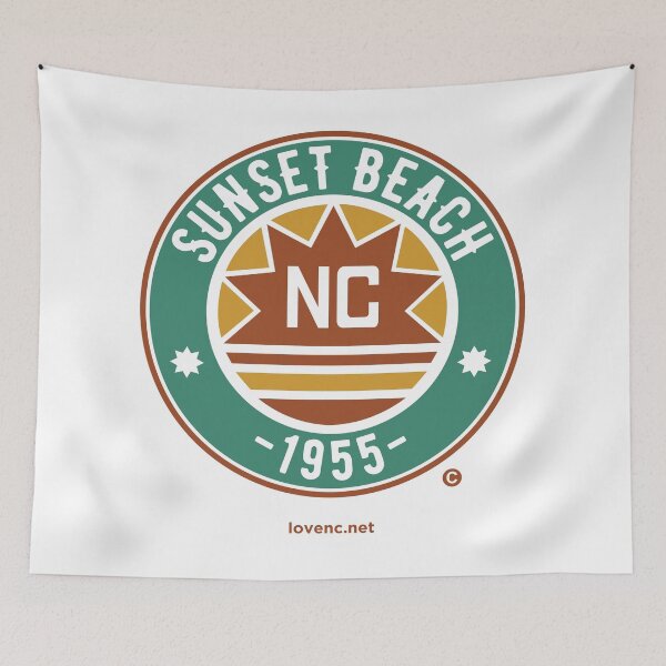 Item preview, Sunset Beach NC 1955 designed and sold by LoveNC.