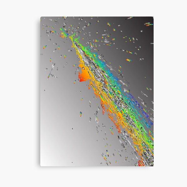 Colourful Metallic Sparks Canvas Print