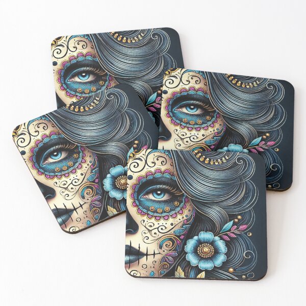 Item preview, Eternal Elegance: Day of the Dead Portrait designed and sold by Gold Turtle  Lina.