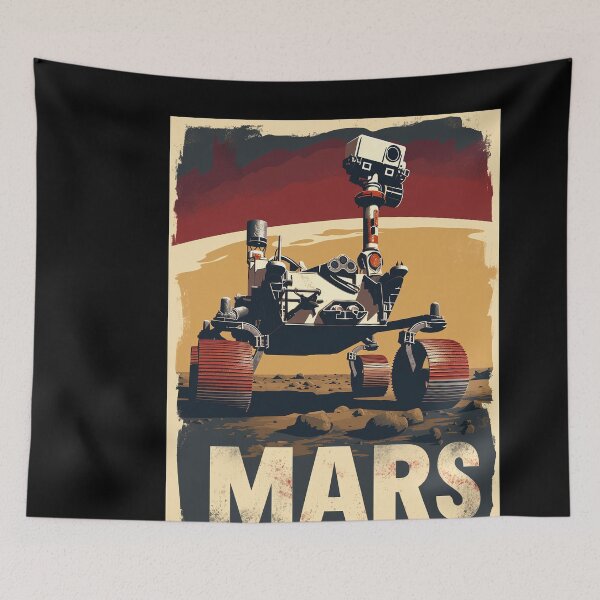 Item preview, Mars Travel Poster designed and sold by Boddicca.
