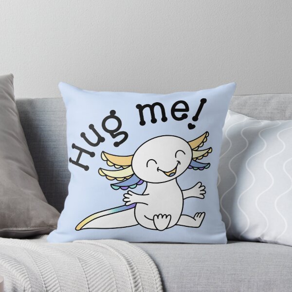 Item preview, Hug me! Cute Axolotl in Genderfaun Pride colors designed and sold by JoyfulJen.