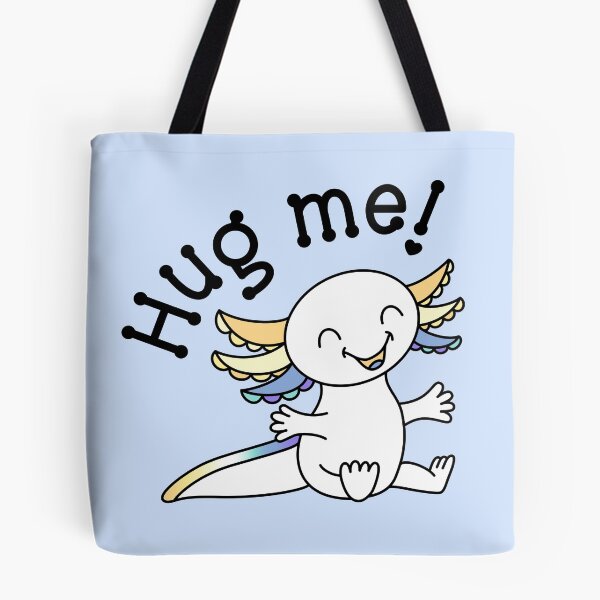 Item preview, Hug me! Cute Axolotl in Genderfaun Pride colors designed and sold by JoyfulJen.