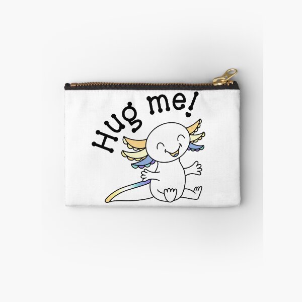 Item preview, Hug me! Cute Axolotl in Genderfaun Pride colors designed and sold by JoyfulJen.